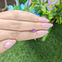 0.86 Ct. Purplish Pink Sapphire from Madagascar Life Style