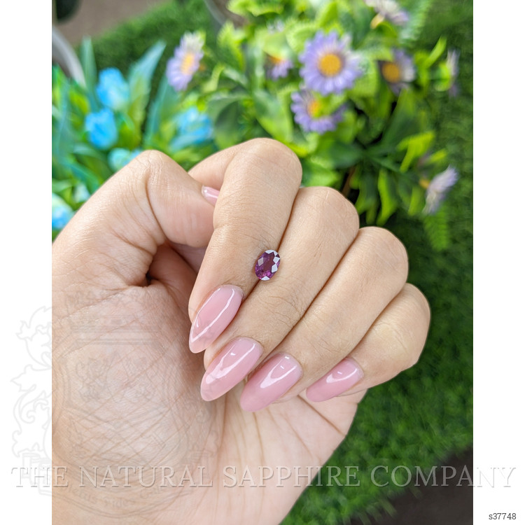 0.83 Ct. Purplish Pink Sapphire from Tanzania