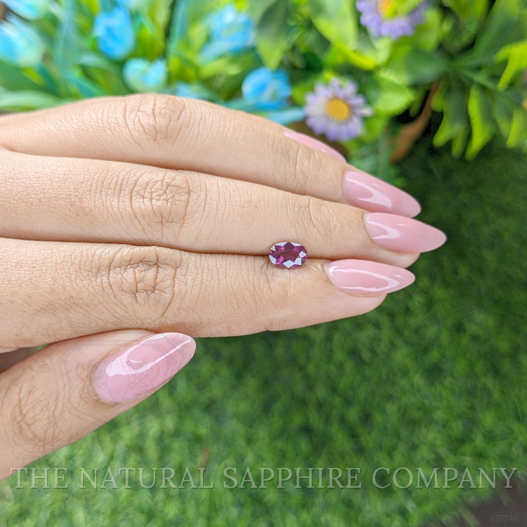 0.83 Ct. Purplish Pink Sapphire from Tanzania