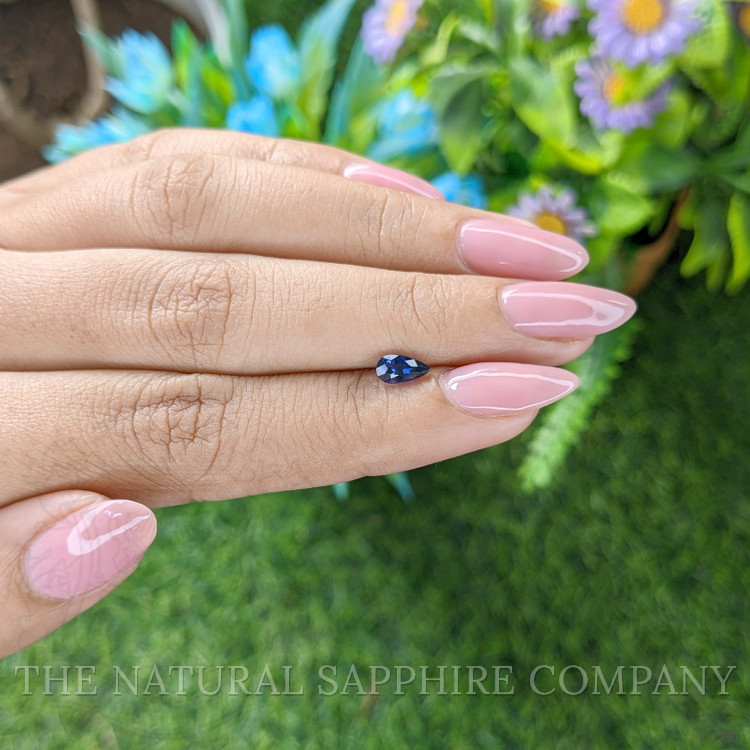 0.52 Ct. Purplish Blue Sapphire from Tanzania