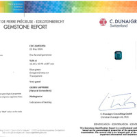 9.84 Ct. Bluish Green Sapphire from Madagascar Pdf