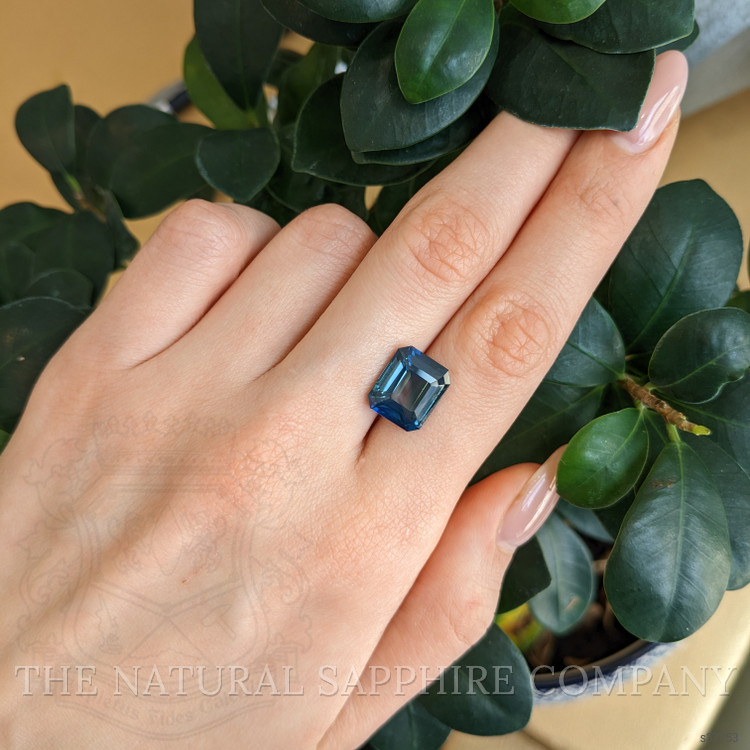9.84 Ct. Bluish Green Sapphire from Madagascar