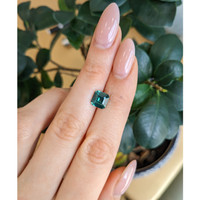 3.08 Ct. Green Sapphire from Madagascar Life Style