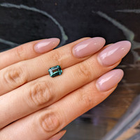 2.28 Ct. Green Sapphire from Madagascar Life Style