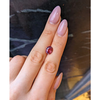 3.52 Ct. Reddish Pink Sapphire from Madagascar Life Style