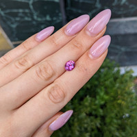 2.16 Ct. Purplish Pink Sapphire from Madagascar Life Style