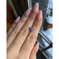 2.51 Ct. Pinkish Purple Sapphire from Madagascar Life Style