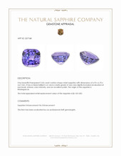2.06 Ct. Violet Sapphire from Madagascar Appraisal
