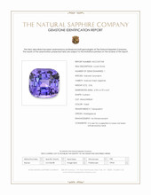 2.06 Ct. Violet Sapphire from Madagascar Scan Report