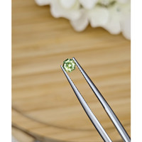 0.50 Ct. Yellowish Green Sapphire from Madagascar Life Style