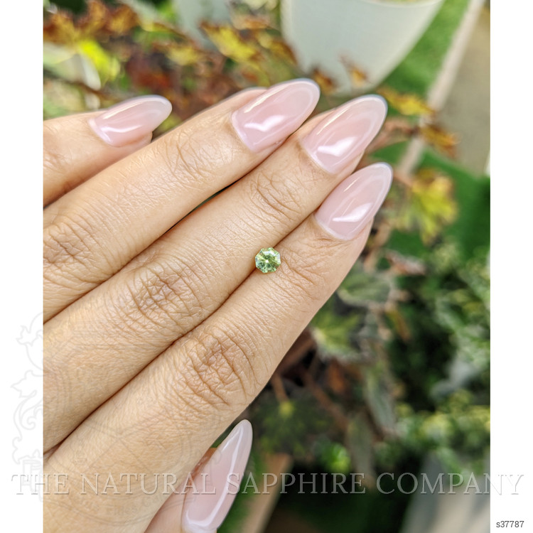 0.50 Ct. Yellowish Green Sapphire from Madagascar