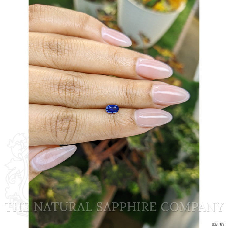 0.56 Ct. Blue Sapphire from Ceylon (Sri Lanka)