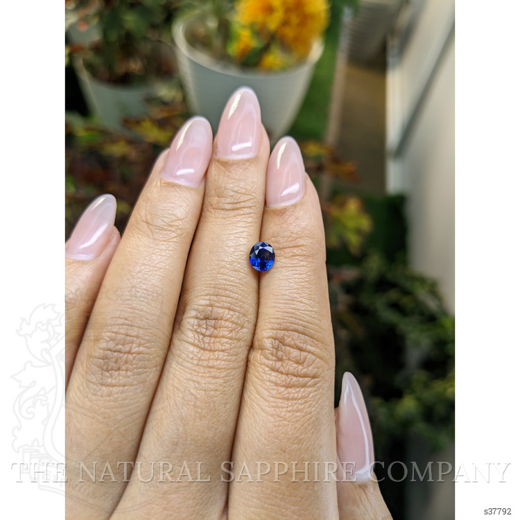 0.97 Ct. Blue Sapphire from Ceylon (Sri Lanka)
