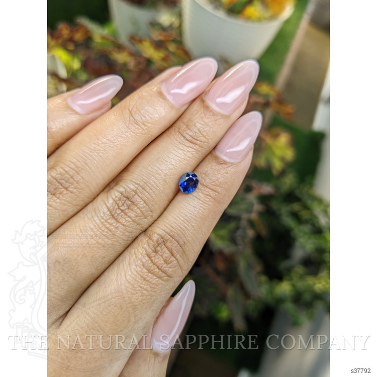 0.97 Ct. Blue Sapphire from Ceylon (Sri Lanka)