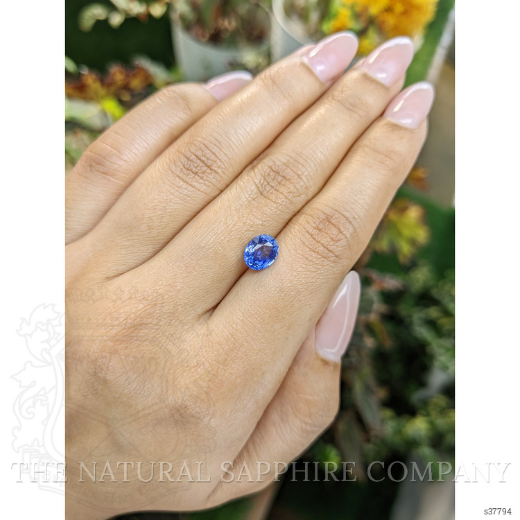 1.76 Ct. Blue Sapphire from Ceylon (Sri Lanka)