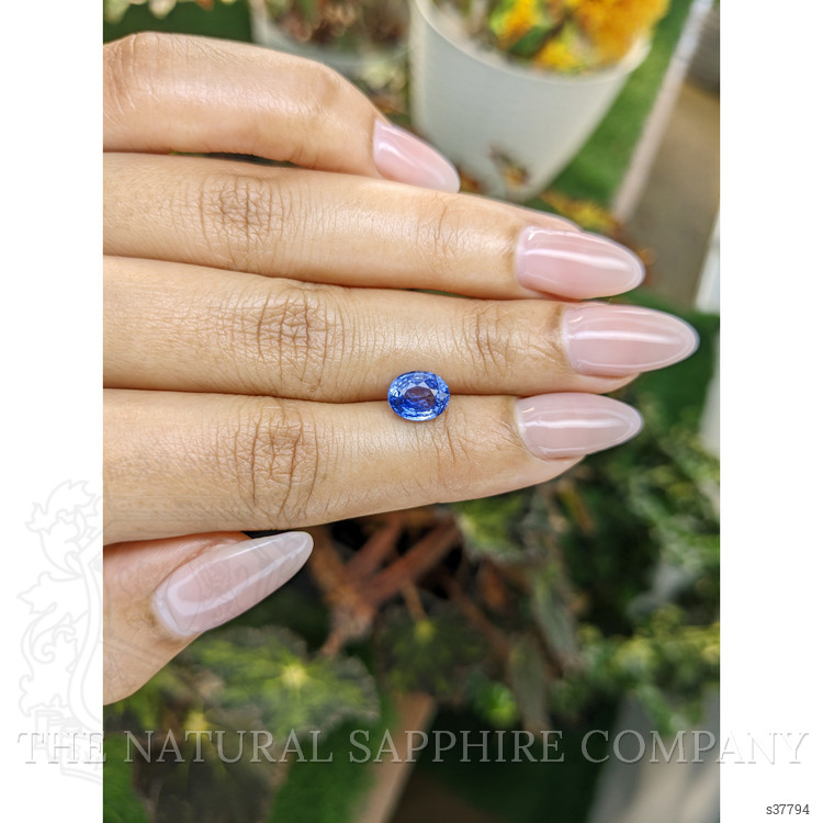 1.76 Ct. Blue Sapphire from Ceylon (Sri Lanka)