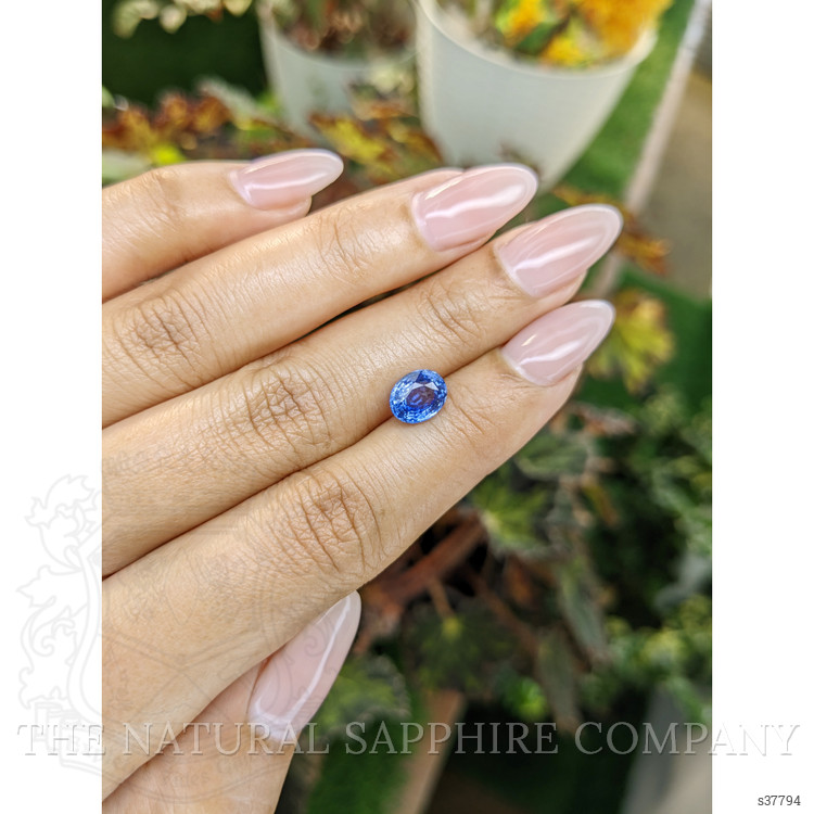 1.76 Ct. Blue Sapphire from Ceylon (Sri Lanka)