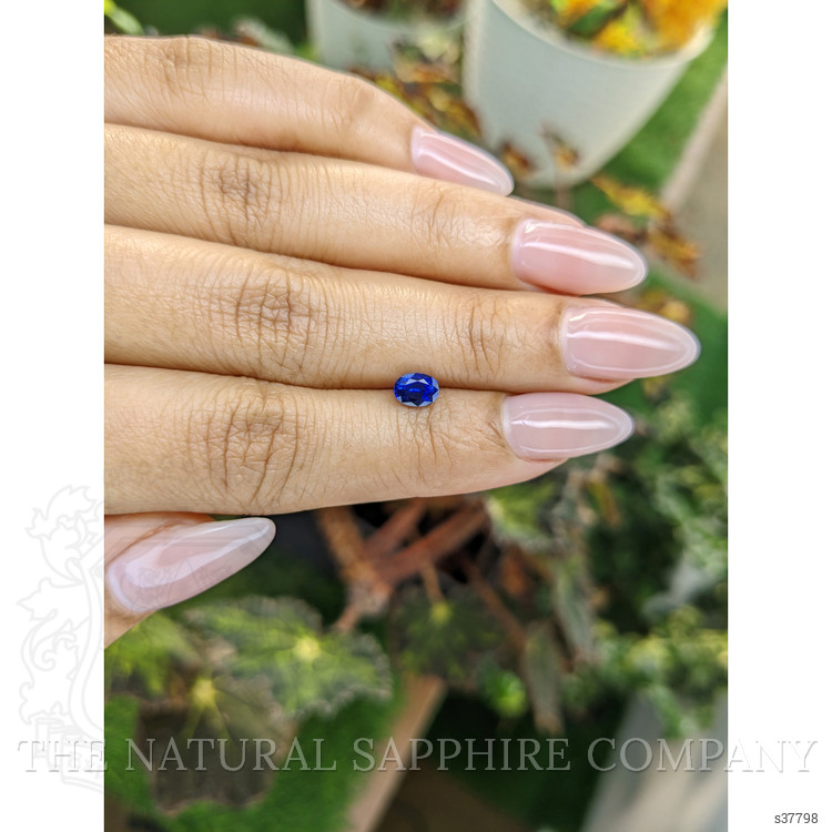 0.79 Ct. Blue Sapphire from Ceylon (Sri Lanka)