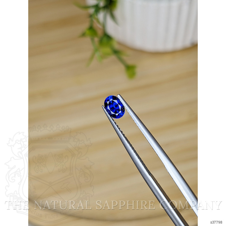 0.79 Ct. Blue Sapphire from Ceylon (Sri Lanka)