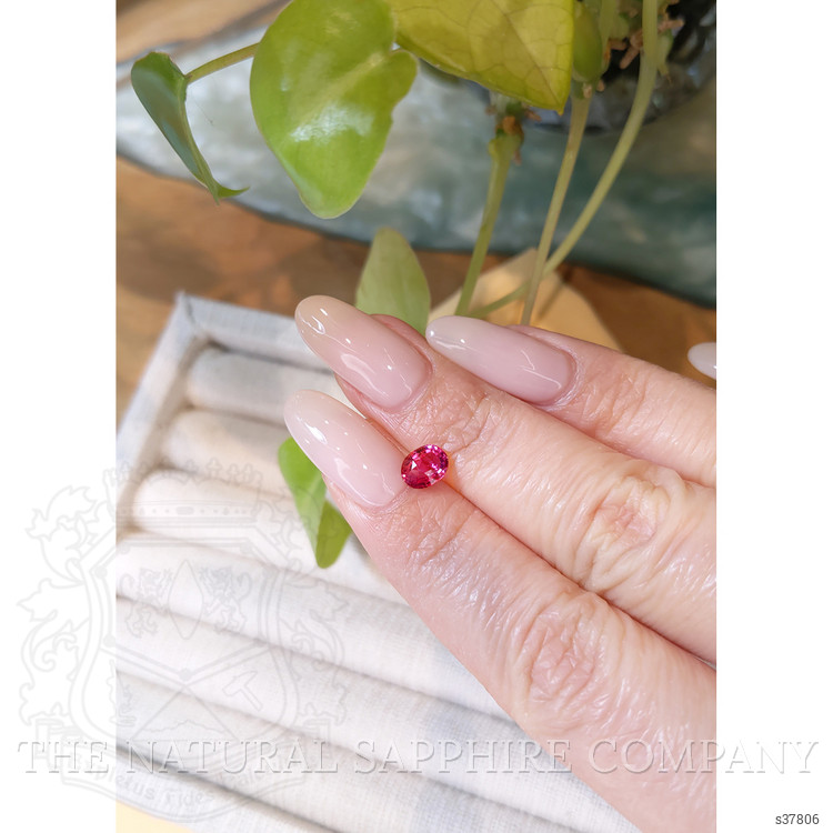 1.12 Ct. Reddish Pink Sapphire from Ceylon (Sri Lanka)