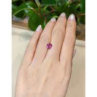 1.61 Ct. Purplish Pink Sapphire from Ceylon (Sri Lanka) Life Style