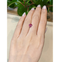 1.61 Ct. Purplish Pink Sapphire from Ceylon (Sri Lanka) Life Style