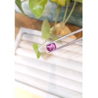 2.05 Ct. Purplish Pink Sapphire from Madagascar Life Style