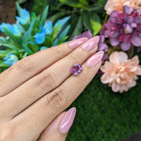 2.07 Ct. Purplish Pink Sapphire from Madagascar Life Style