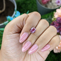 2.02 Ct. Purplish Pink Sapphire from Madagascar Life Style