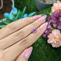 1.51 Ct. Purplish Pink Sapphire from Madagascar Life Style