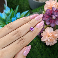 1.10 Ct. Purplish Pink Sapphire from Madagascar Life Style