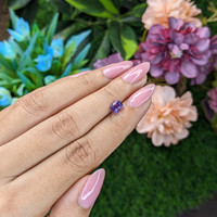 1.08 Ct. Purple Sapphire from Madagascar Life Style