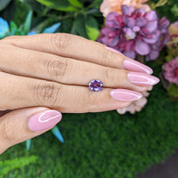 1.08 Ct. Bluish Purple Sapphire from Madagascar Life Style