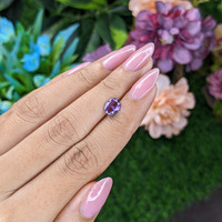 1.08 Ct. Bluish Purple Sapphire from Madagascar Life Style