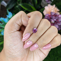 2.02 Ct. Purplish Pink Sapphire from Madagascar Life Style