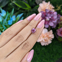 2.02 Ct. Purplish Pink Sapphire from Madagascar Life Style