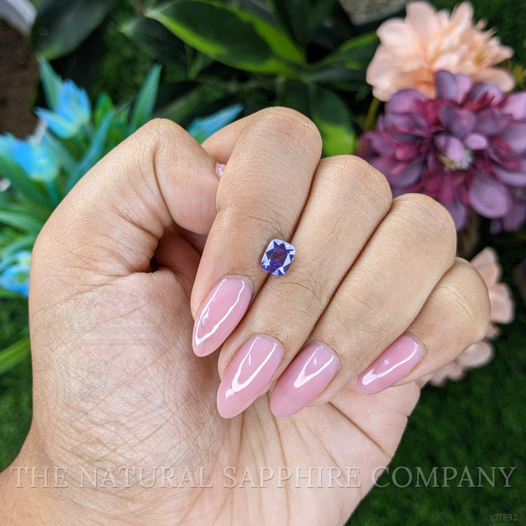 1.04 Ct. Purplish Blue Sapphire from Madagascar