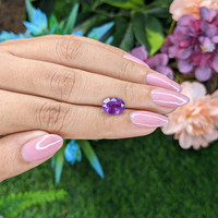 2.51 Ct. Purple Sapphire from Madagascar Life Style