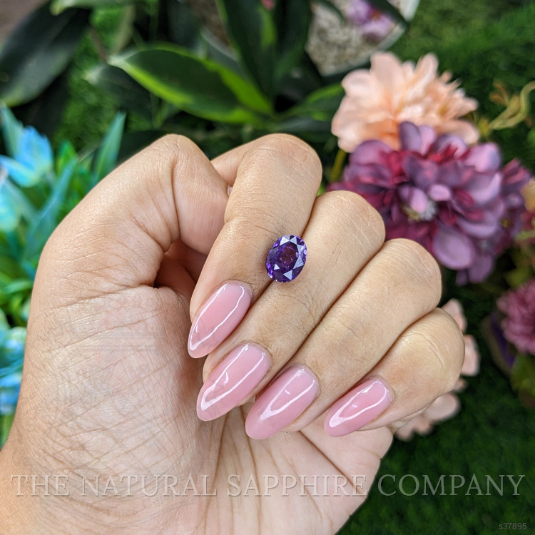 2.98 Ct. Bluish Purple Sapphire from Madagascar
