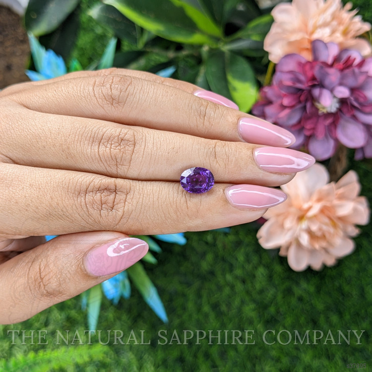 2.98 Ct. Bluish Purple Sapphire from Madagascar