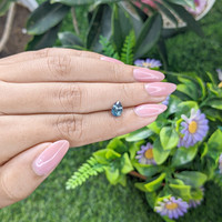 1.14 Ct. Greenish Blue Sapphire from Ceylon (Sri Lanka) Life Style