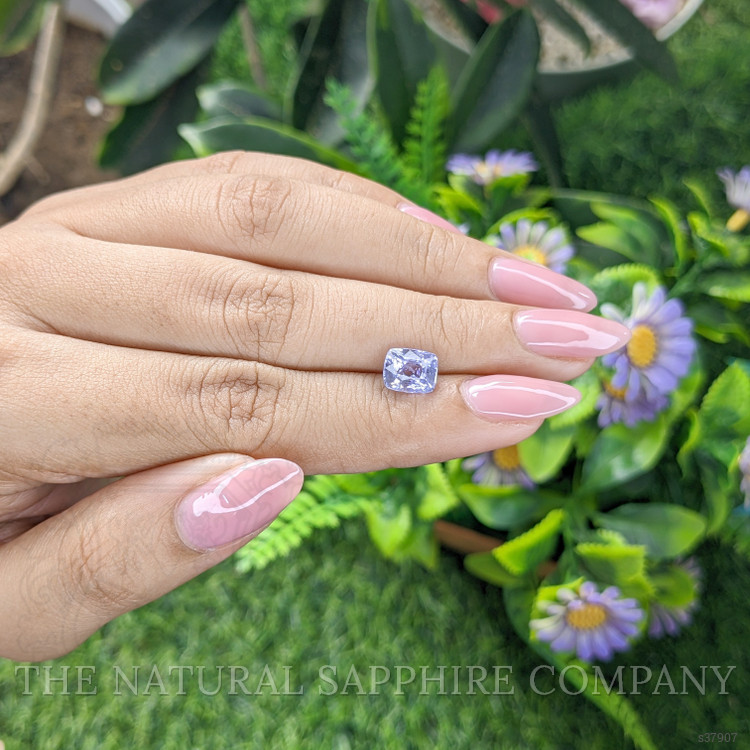 2.18 Ct. Purplish Blue Sapphire from Ceylon (Sri Lanka)