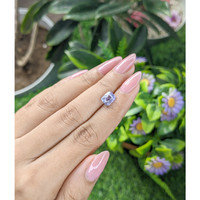 2.18 Ct. Purplish Blue Sapphire from Ceylon (Sri Lanka) Life Style