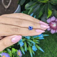 1.57 Ct. Blue Sapphire from Ceylon (Sri Lanka) Life Style