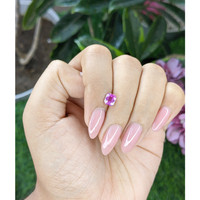 1.06 Ct. Purplish Pink Sapphire from Ceylon (Sri Lanka) Life Style