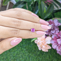 1.06 Ct. Purplish Pink Sapphire from Ceylon (Sri Lanka) Life Style