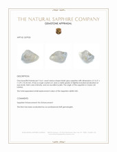 14.61 Ct. Bluish Grey Sapphire Crystal from Ceylon (Sri Lanka) Appraisal