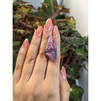 55.87 Ct. Pinkish Purple Sapphire Crystal from Ceylon (Sri Lanka) Life Style