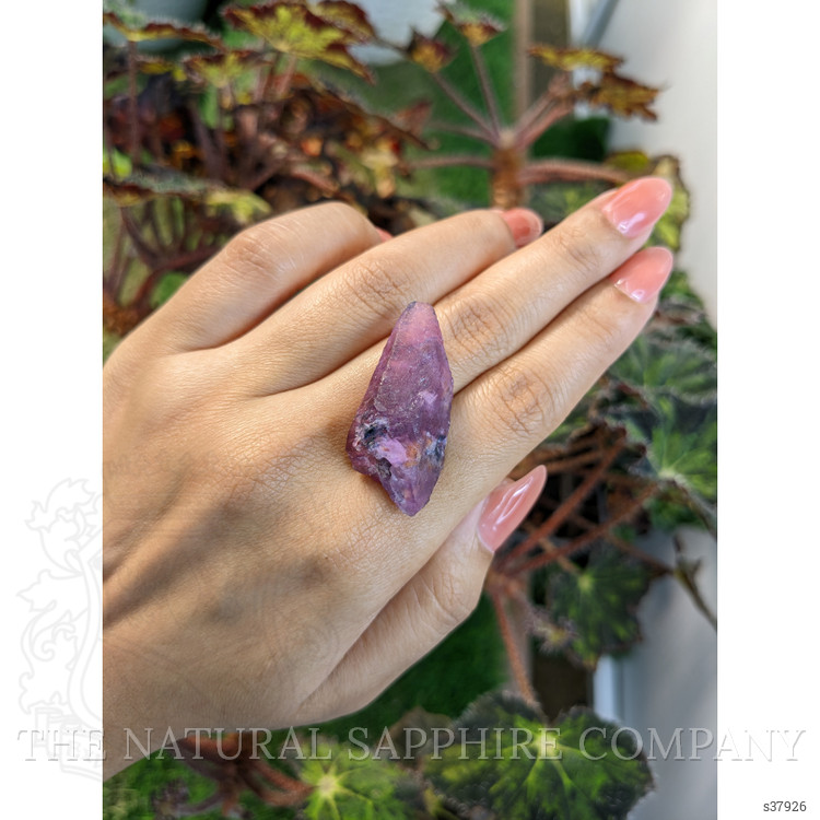55.87 Ct. Pinkish Purple Sapphire Crystal from Ceylon (Sri Lanka)