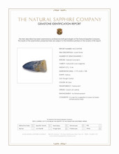 10.46 Ct. Bi Color / Parti Sapphire Crystal from Ceylon (Sri Lanka) Scan Report